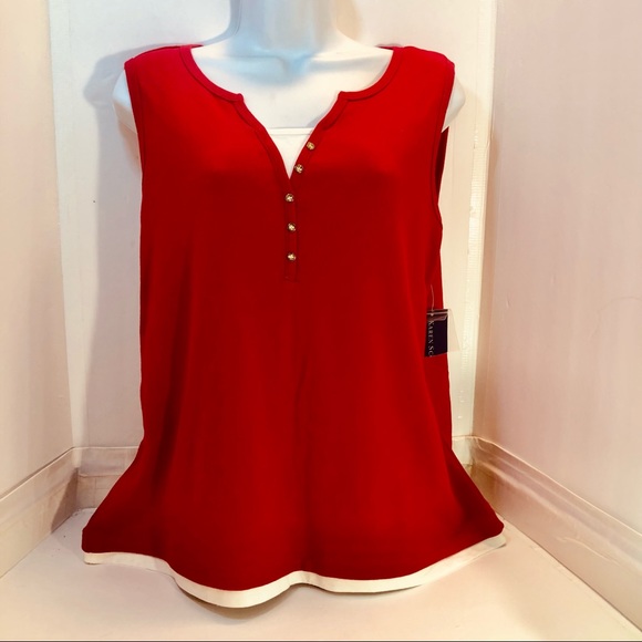 Kendra Scott Tops - Karen Scott Layered-Look Sleeveless Woman’s Top